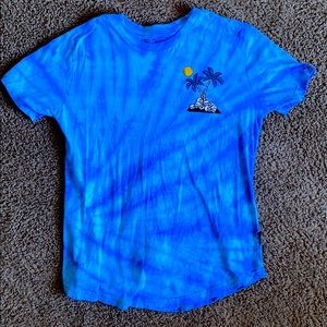 Dikotomy Short Sleeve Blue Tee (Bottom Swoop)